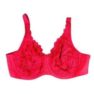 Elila Red Bra Plus 38F Underwire